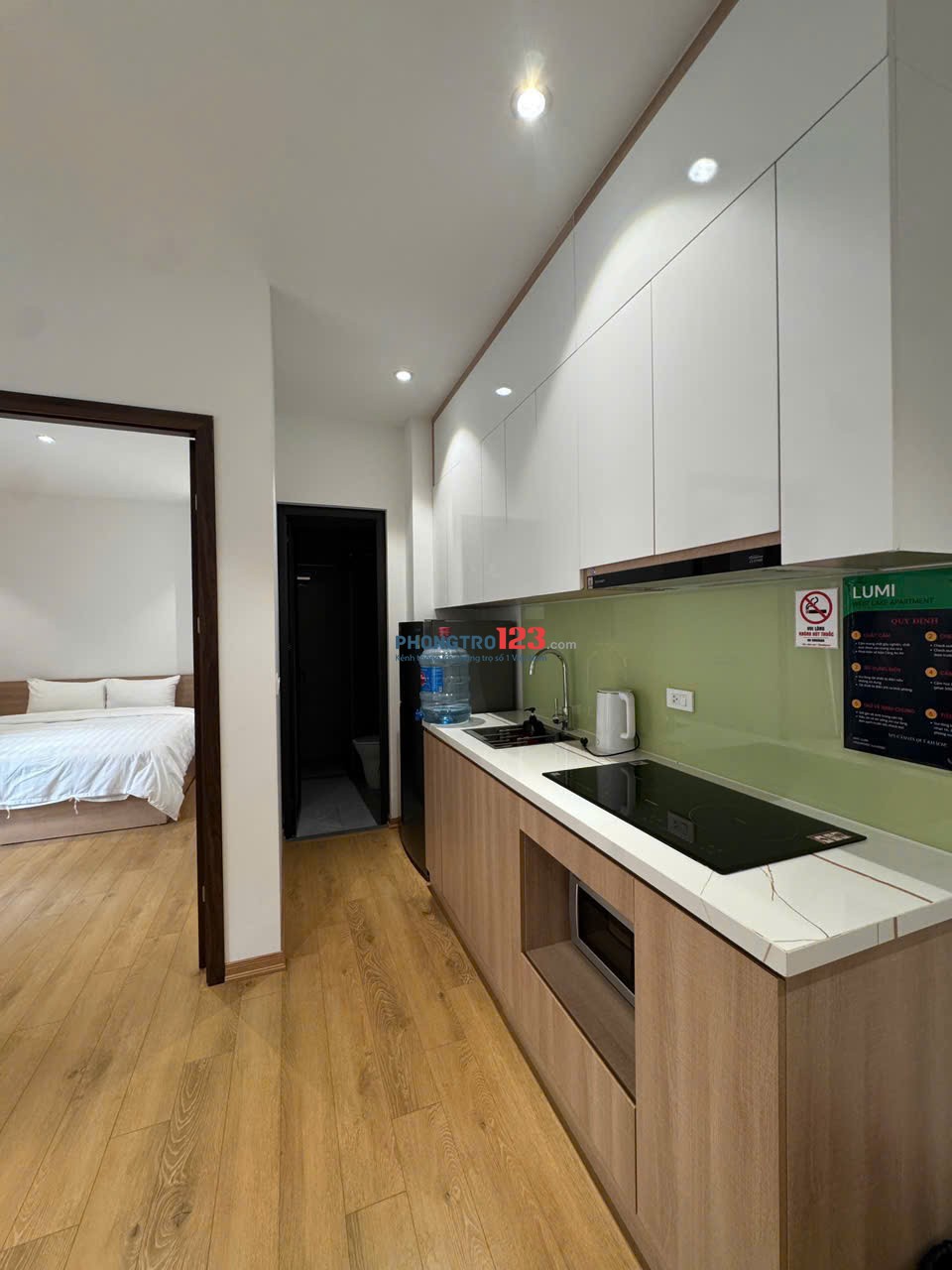 CHỦ NHÀ CHO THUÊ 1 NGỦ 1 KHÁCH, ĐỦ NỘI THẤT VÀO Ở LUÔN