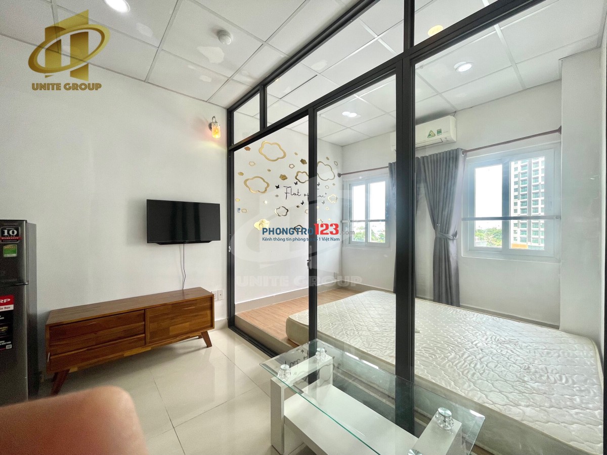 Căn hộ 1pn ban công cửa sổ đường Nguyễn Khoái q4,ngay cầu khánh hội,Đh Luật,ĐH Nguyễn Tất Thành