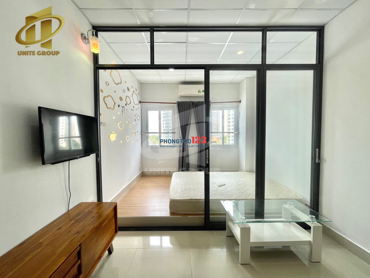 Căn hộ 1pn ban công cửa sổ đường Nguyễn Khoái q4,ngay cầu khánh hội,Đh Luật,ĐH Nguyễn Tất Thành