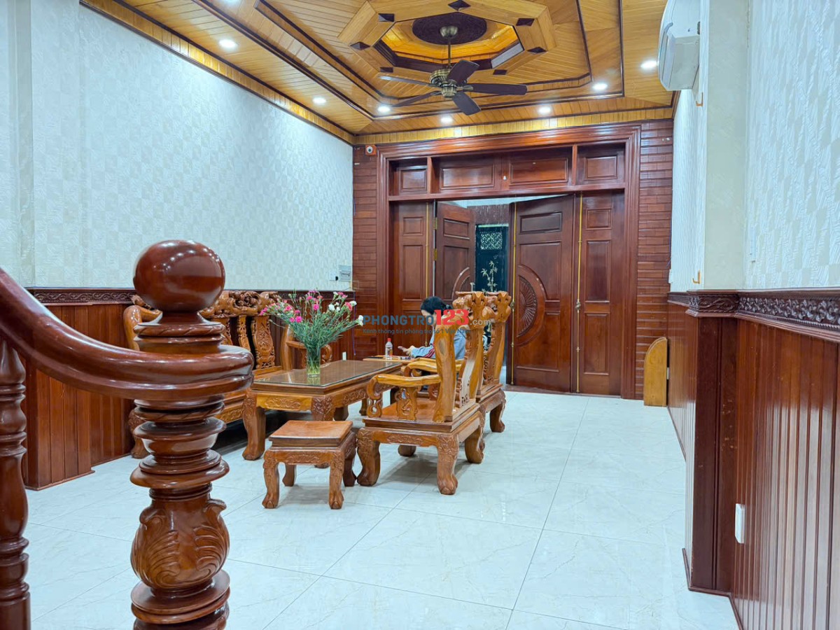 CHO THUÊ NHÀ 5 TẦNG MT ĐƯỜNG 12M GẦN BỆNH VIỆN LÊ VĂN THỊNH CÓ ĐIỆN MẶT TRỜI