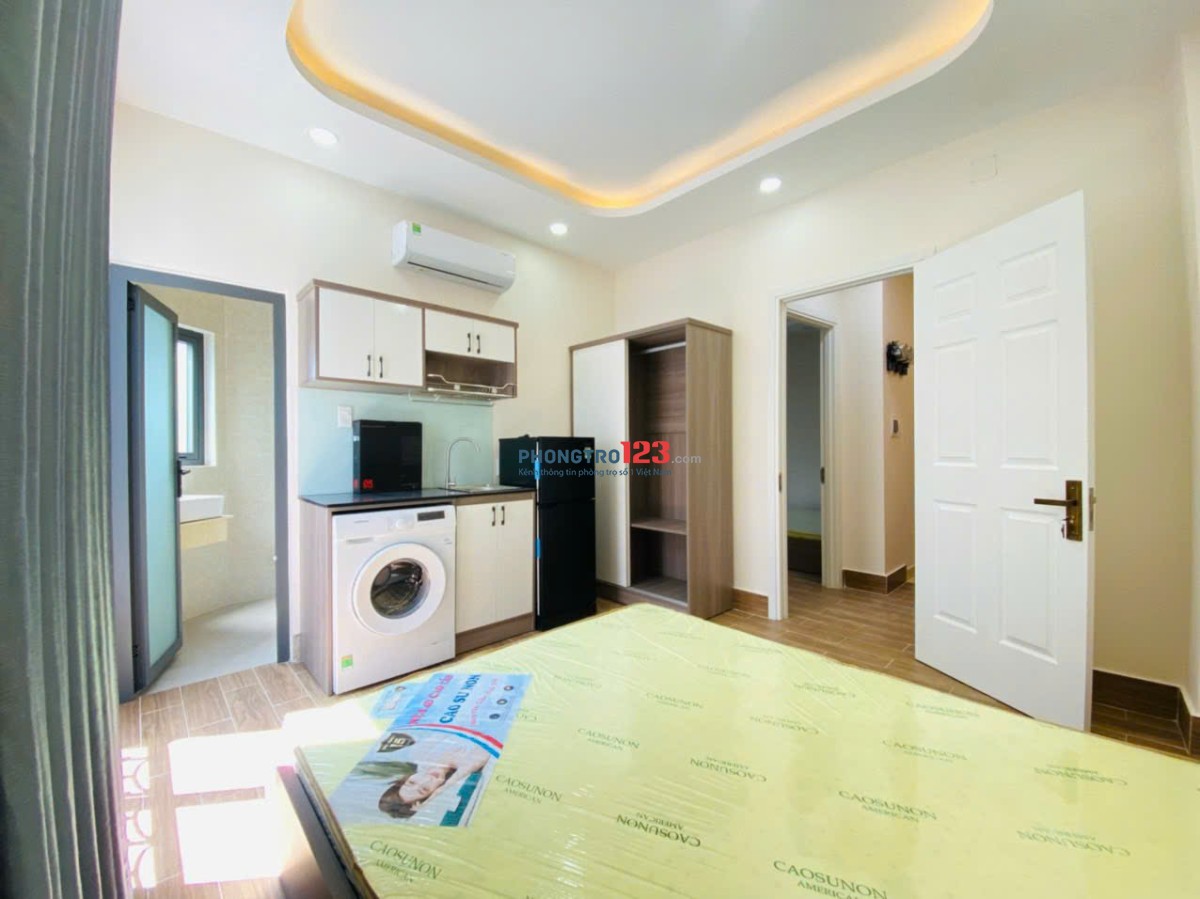 Phòng 32m² – full nội thất + máy giặt riêng – Phan Văn Trị, BT – 5TR5