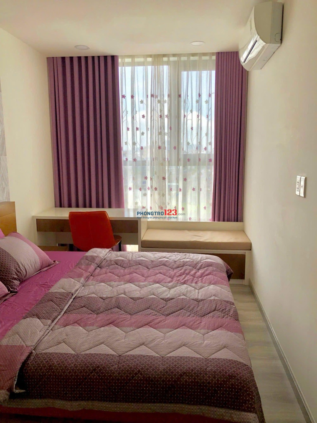 Chung cư Mỹ Phước- Bùi Hữu Nghĩa: căn 3p ngủ,nội thất 14tr/th