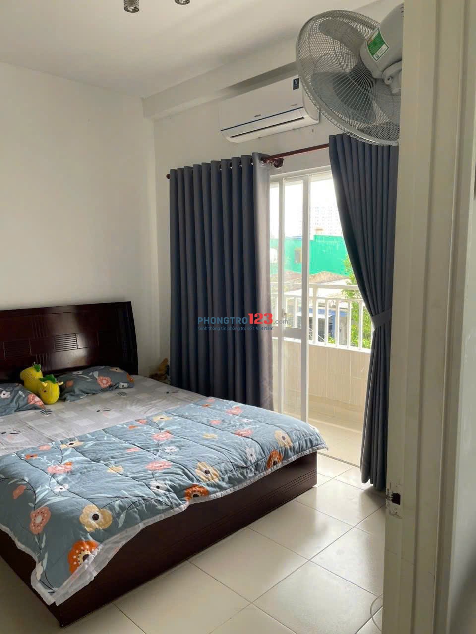 Chung cư Topaz Home, Phan Văn Hớn, q12: 67m2, 2PN, 2WC, ML, giá 6tr7/th.