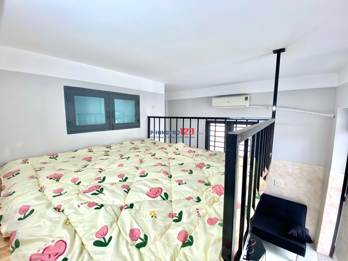 PHÒNG TRỌ BANCOL CÓ GÁC, MÁY LẠNH NỘI THẤT CƠ BẢN NGAY CẦU XÉO - LÊ ĐÌNH THÁM