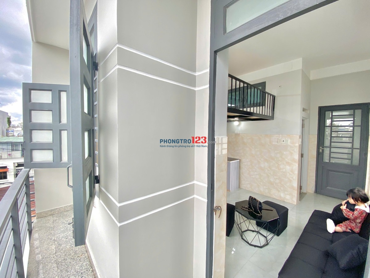 PHÒNG TRỌ BANCOL CÓ GÁC, MÁY LẠNH NỘI THẤT CƠ BẢN NGAY CẦU XÉO - LÊ ĐÌNH THÁM