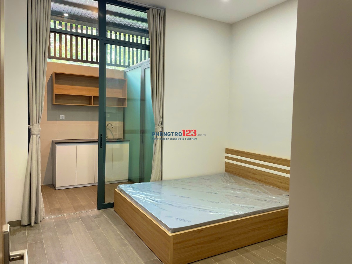 Khai trương chdv Cát Lái ngay citihome, DT 30m2 1pn tách bếp sân sau Giá 4tr3 full nt vào ở được nga