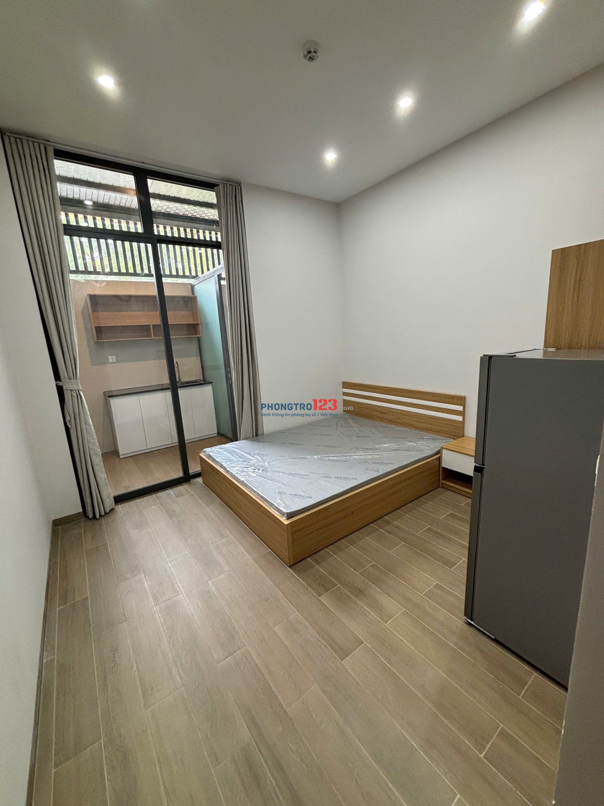 Khai trương chdv Cát Lái ngay citihome, DT 30m2 1pn tách bếp sân sau Giá 4tr3 full nt vào ở được nga