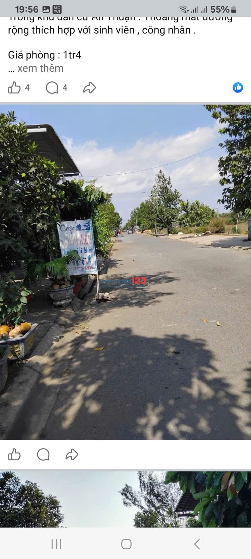 Cho thuê phòng trọ ngay ngã 3 Nhơn Trạch KDC An Thuận