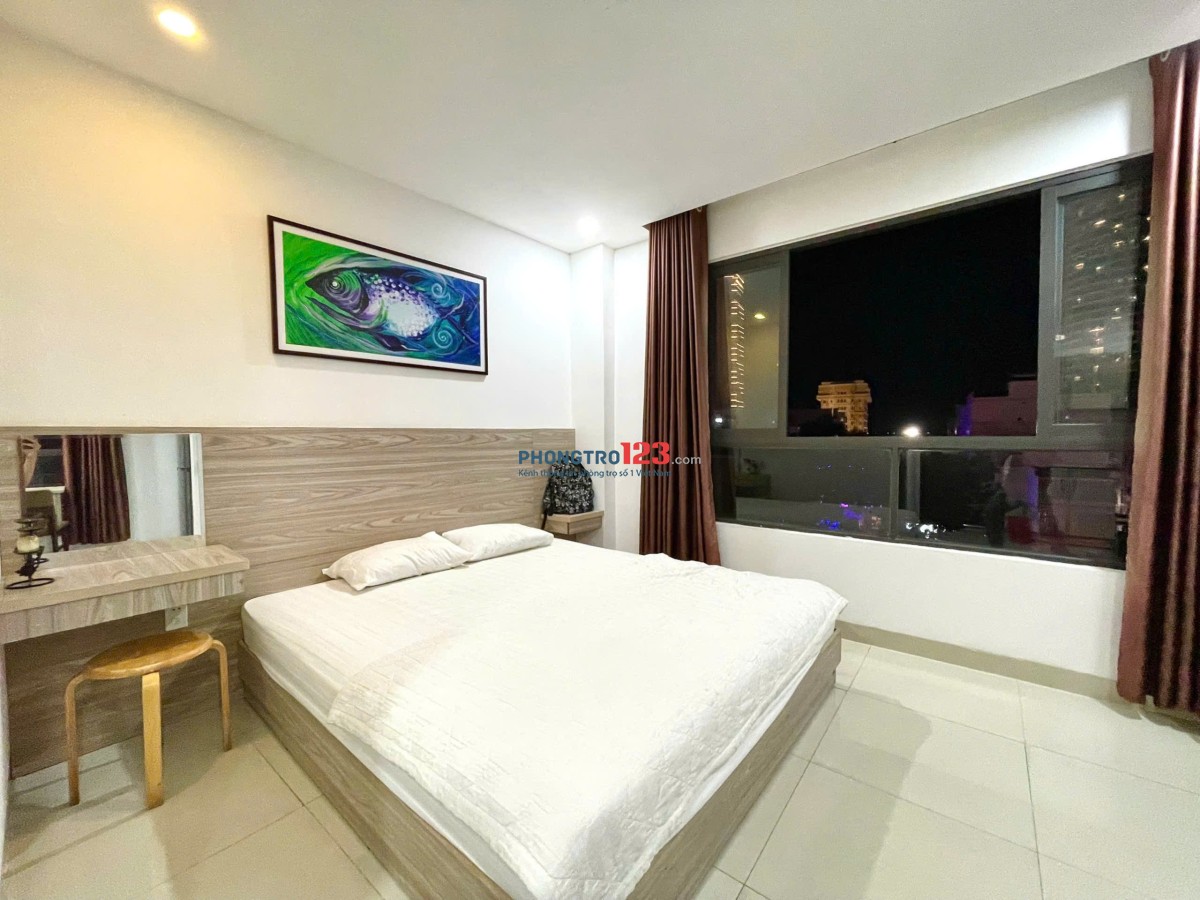 Cho thuê studio gần biển ngay TTTP Nha Trang.Cho thuê căn hộ dịch vụ gần Trần Phú.