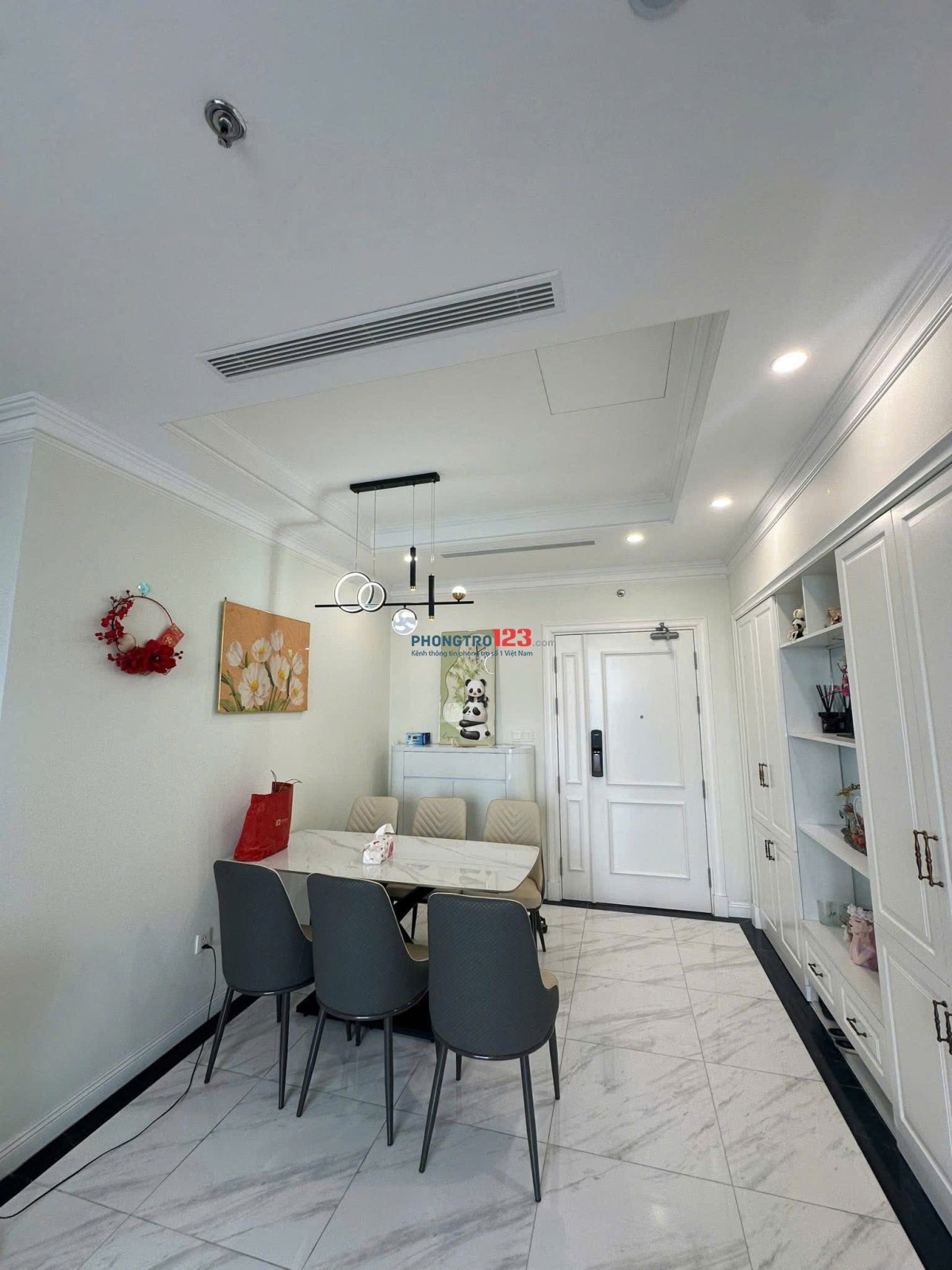 C/hộ Ruby Garden, Nguyễn Sỹ Sách, TB, 80m2, 2PN, 2WC, Nội thất, 10tr/t