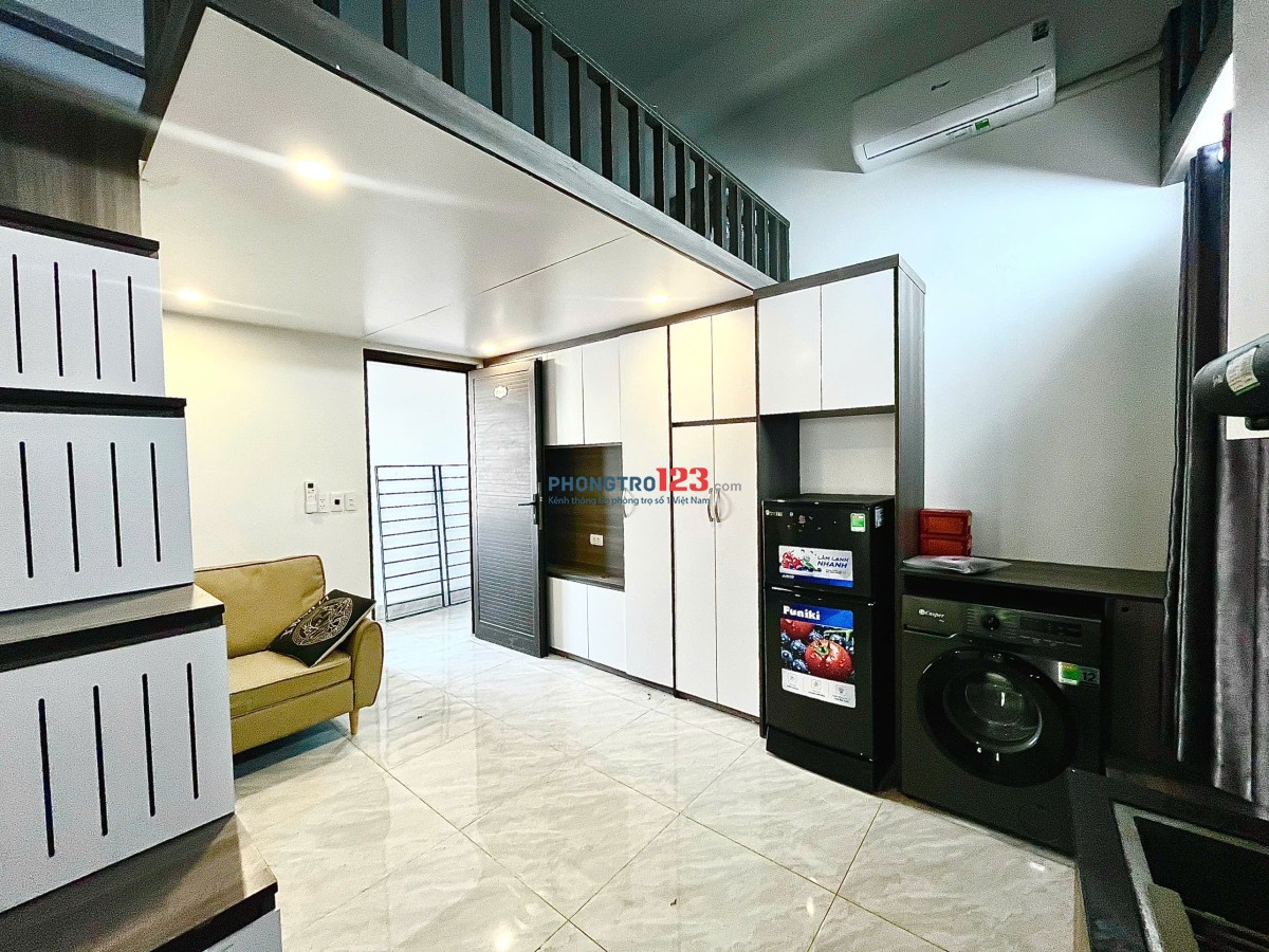 Studio gác xép rộng – full nội thất – gần Bách Khoa, Kinh Tế – chỉ từ 5tr, có thang máy