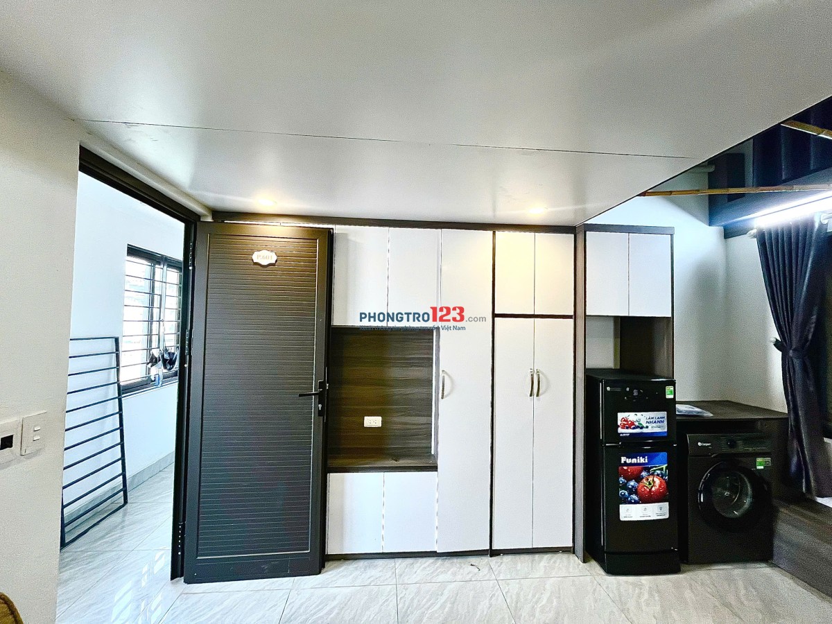 Studio gác xép rộng – full nội thất – gần Bách Khoa, Kinh Tế – chỉ từ 5tr, có thang máy