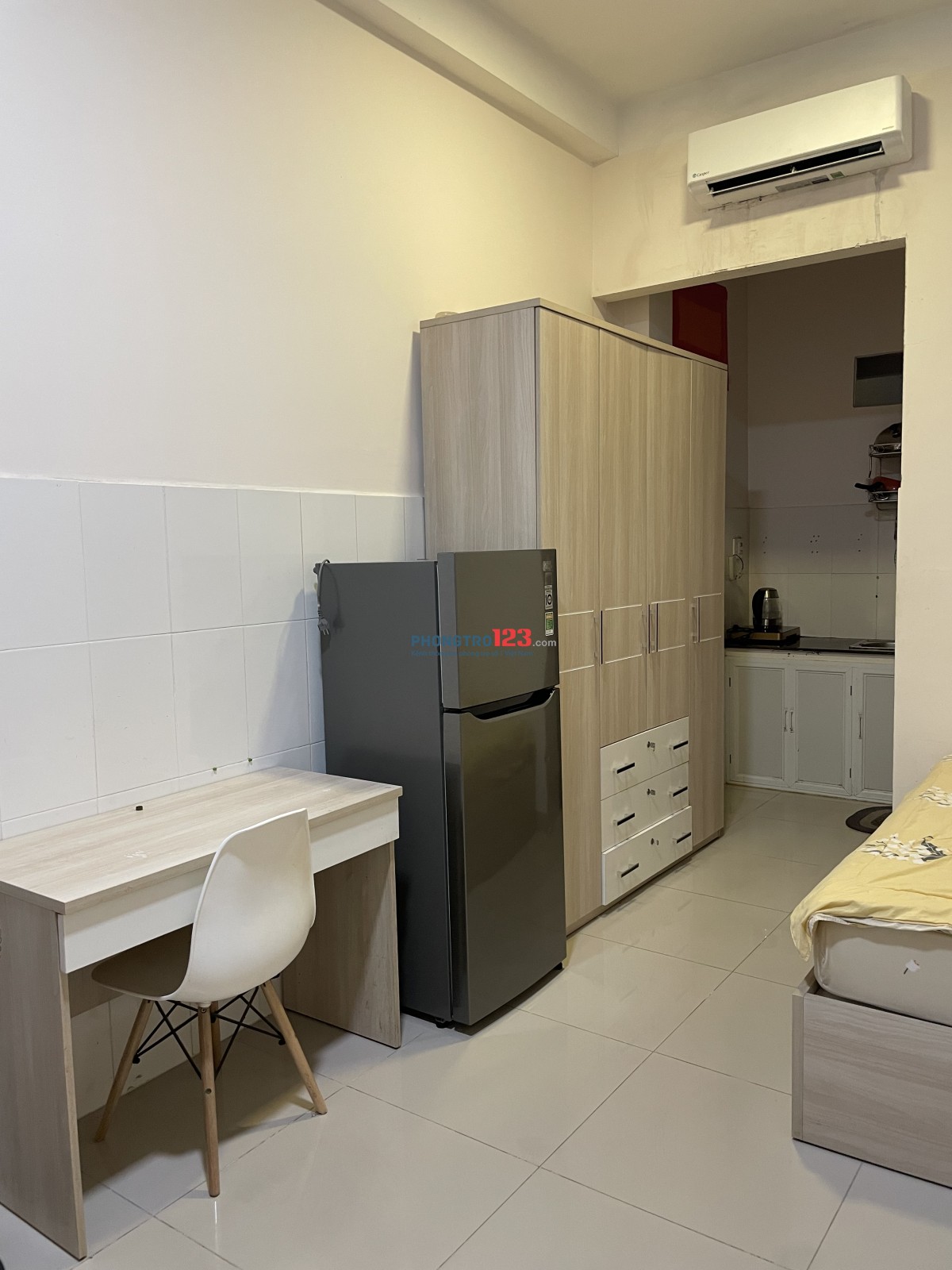 CHÍNH CHỦ CHO THUÊ STUDIO 333/100 TRẦN BÌNH TRỌNG P4-Q5 ĐỦ NỘI THẤT