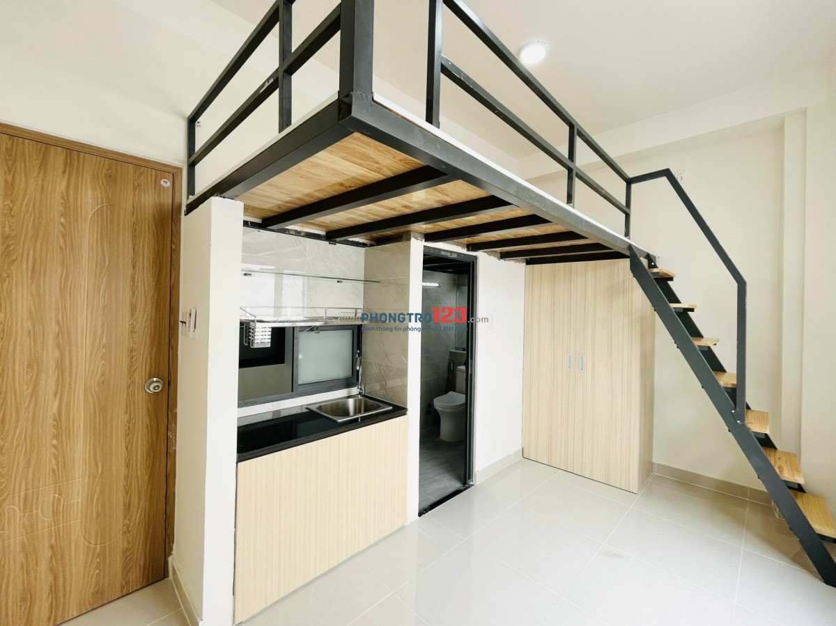 PHÒNG GÁC LỬNG 25m2 NGAY TÂN SƠN, PHẠM VĂN BẠCH ÁNH SÁNG TỰ NHIÊN