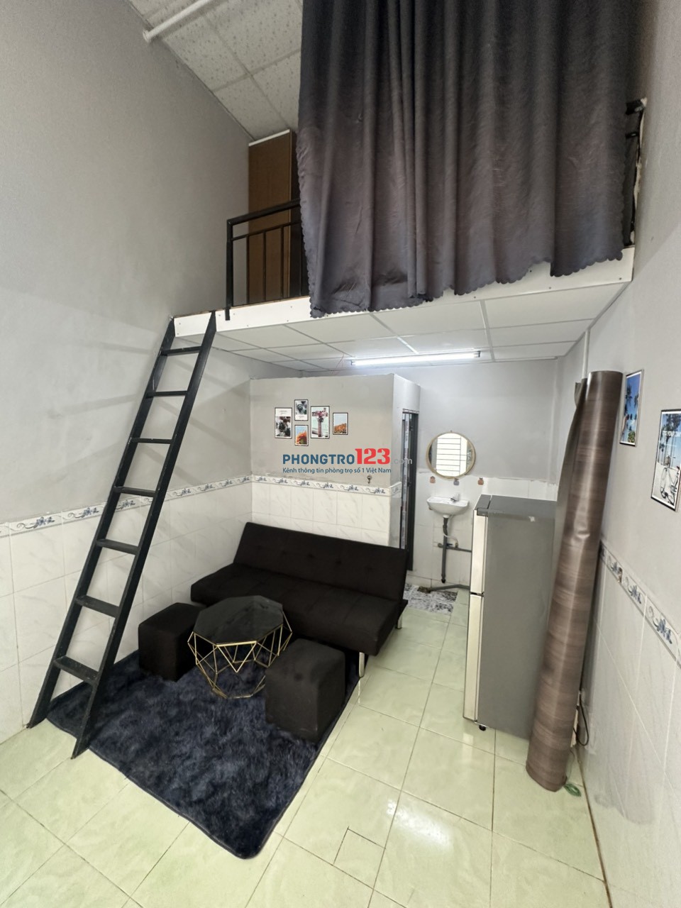 cho thuê phòng trọ có gác, full nội thất