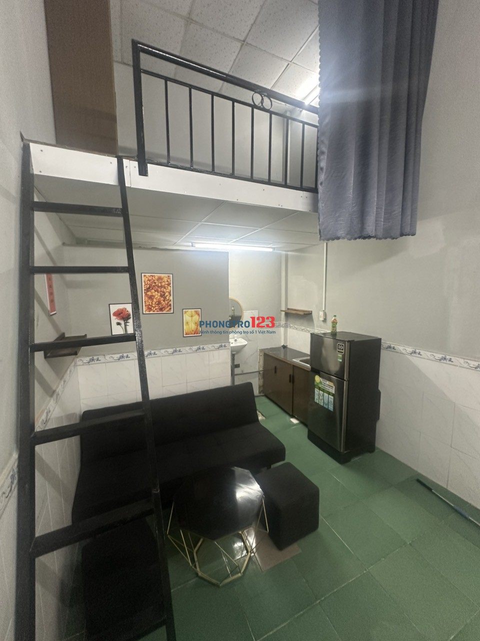 cho thuê phòng trọ có gác, full nội thất