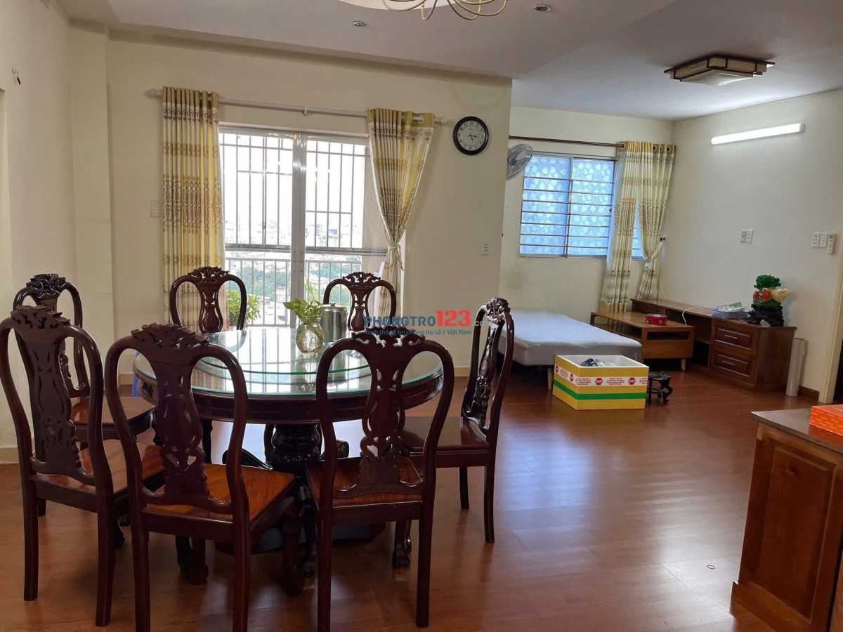 Chung cư Mỹ Phước, 80m2, Lầu trung, 2PN, 2WC, Bùi Hữu Nghĩa. 12tr5/th.