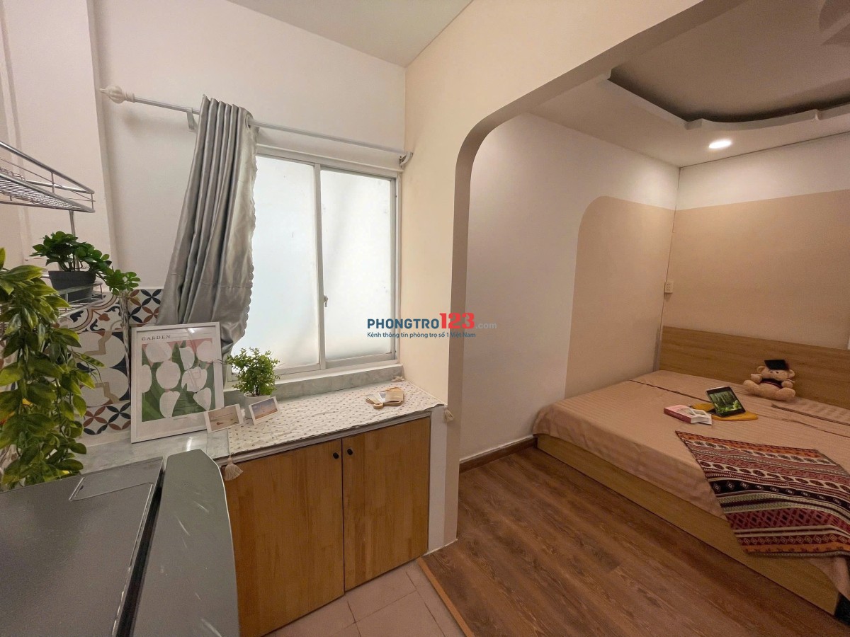 TRỌ BÌNH THẠNH GẦN CHỢ BÀ CHIỂU,PHÚ NHUẬN - 1 PHÒNG NGỦ 35m2 FULL NỘI THẤT - NGUYỄN VĂN ĐẬU - BT