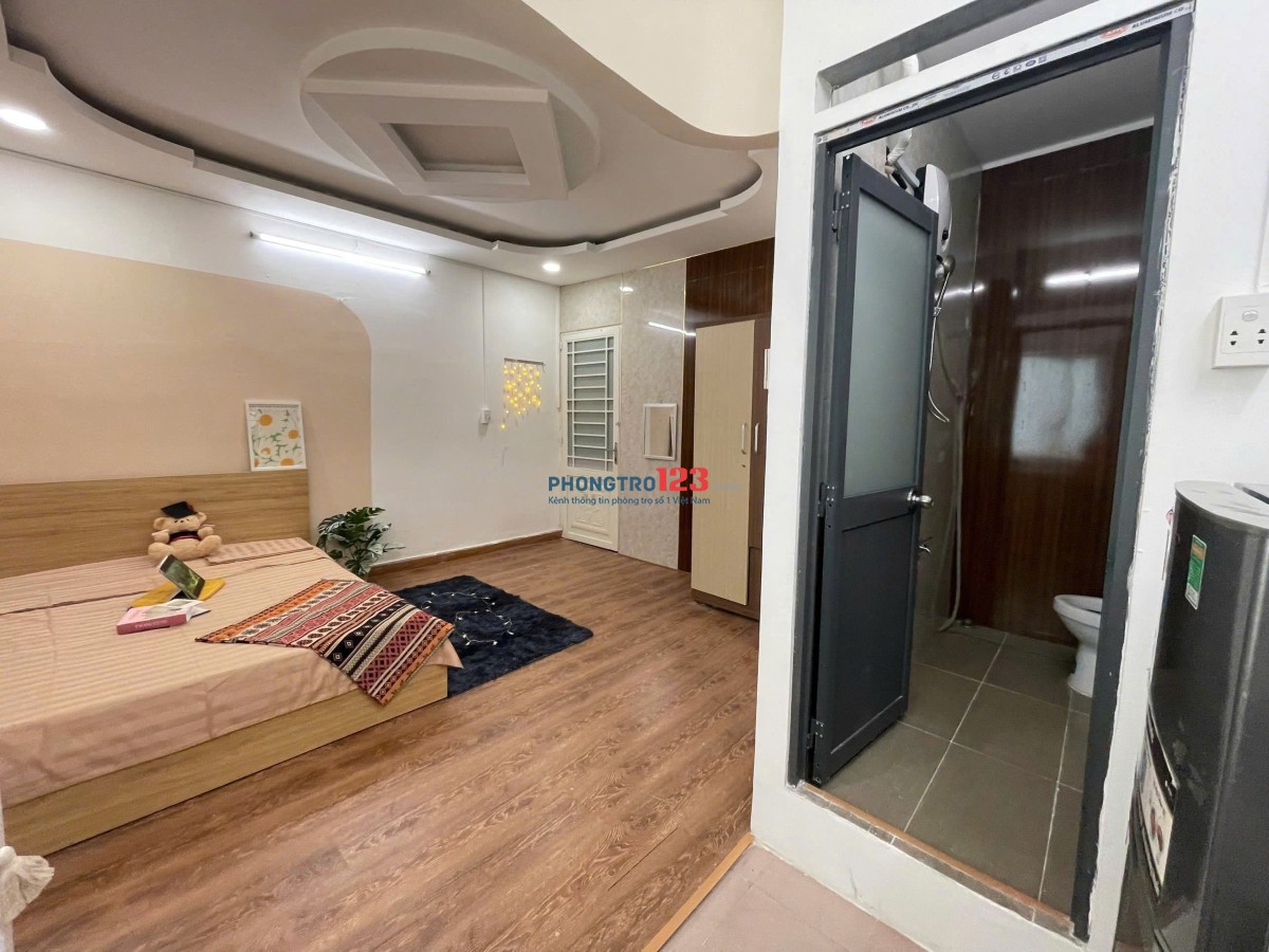 TRỌ BÌNH THẠNH GẦN CHỢ BÀ CHIỂU,PHÚ NHUẬN - 1 PHÒNG NGỦ 35m2 FULL NỘI THẤT - NGUYỄN VĂN ĐẬU - BT