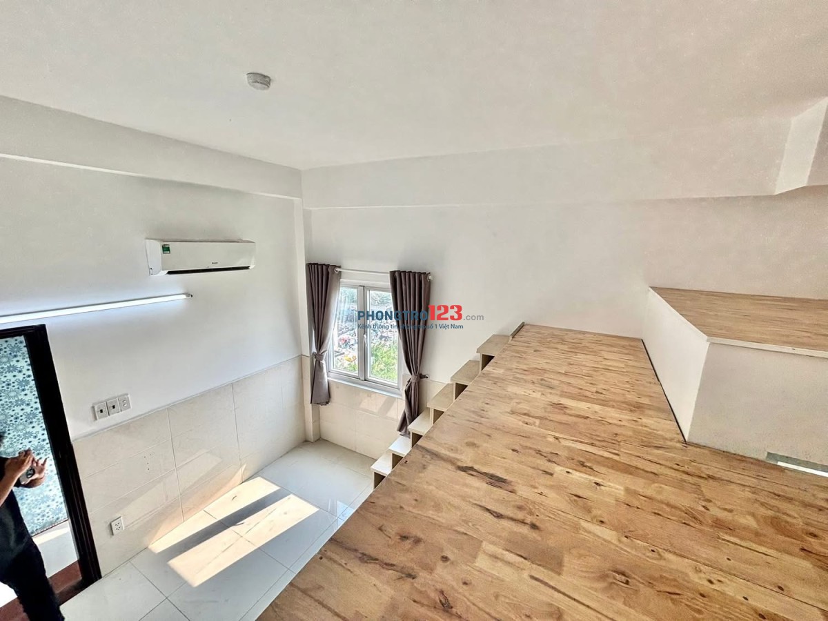 Phòng trọ Tân Phú có gác có máy lạnh mới xây