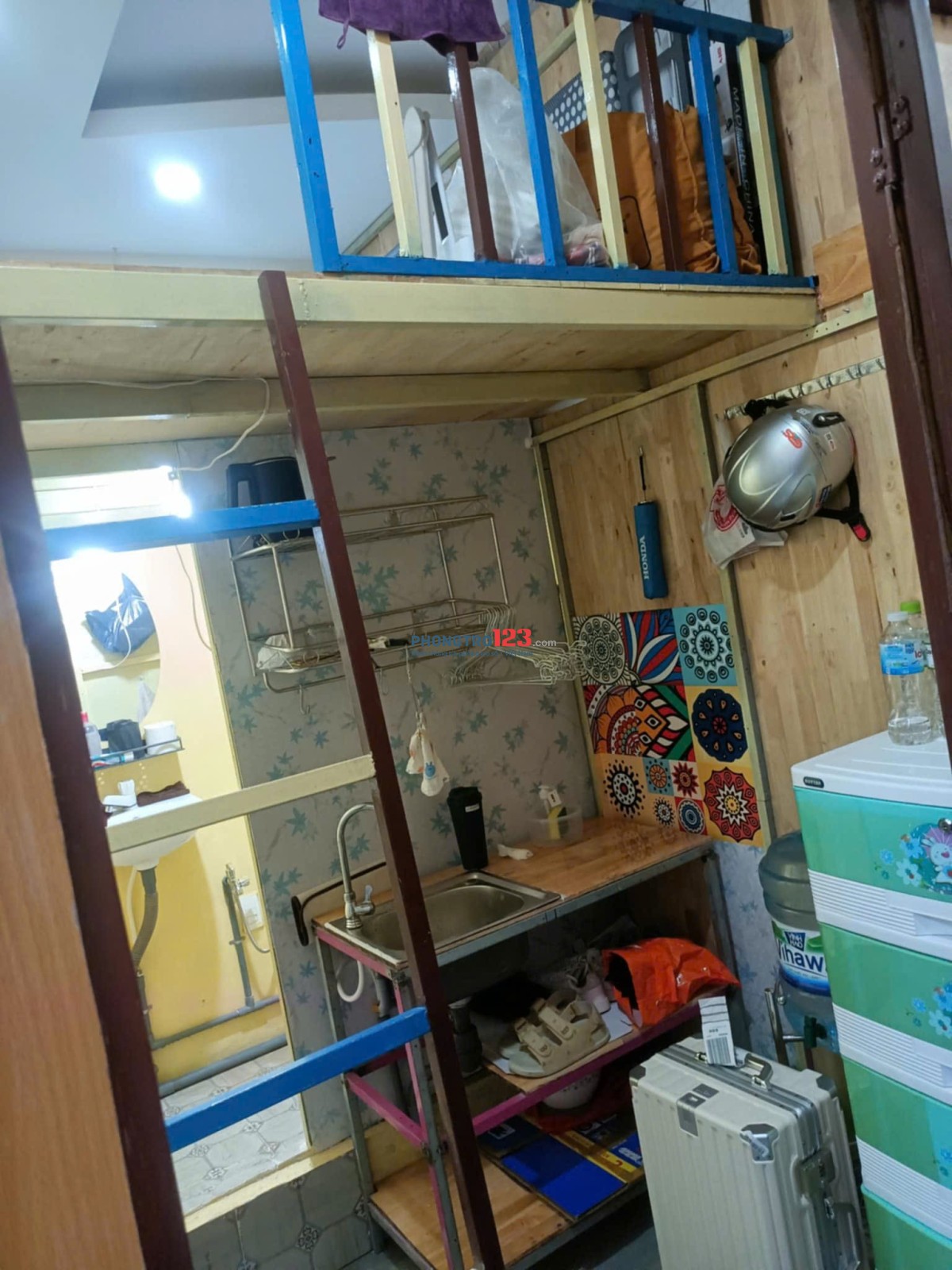 PHÒNG SẠCH ĐẸP BAN CÔNG CÓ GÁC LỚN MÁY LẠNH NGAY CỘNG HOÀ - GẦN NHÀ GT3 TÂN BÌNH