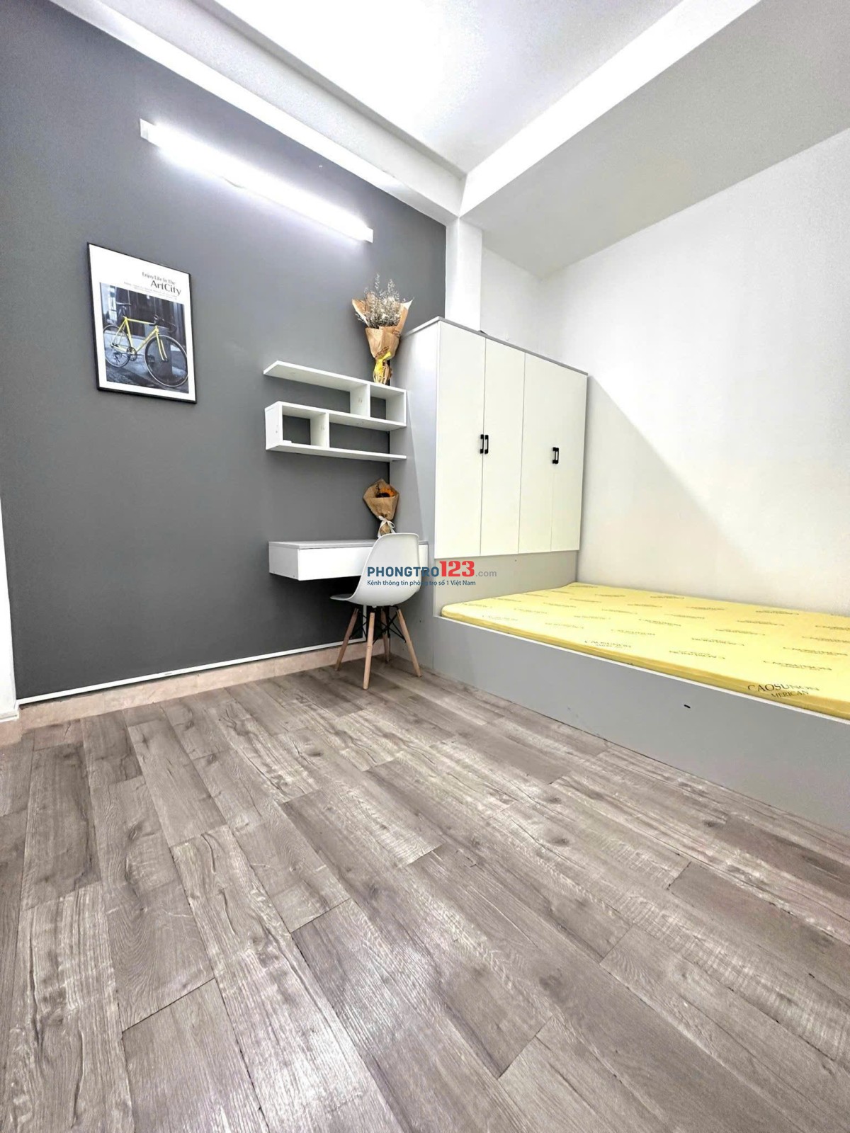 Cho thuê studio mới đẹp Quận 4, gần Quận 1, Quận 7, đầy đủ nội thất