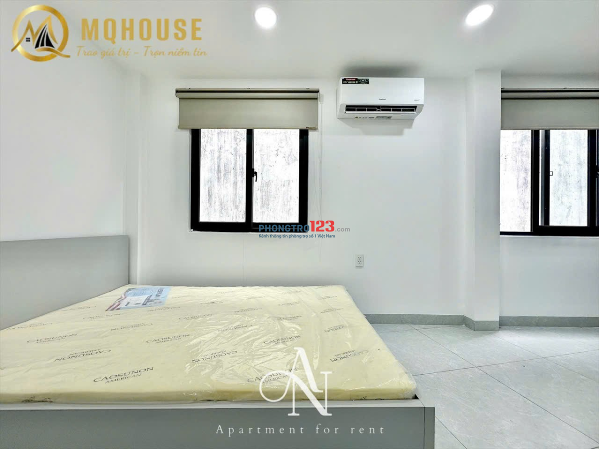 Phòng trọ cửa sổ trời thang máy 32m2 Phan Xích Long quận Phú Nhuận, gần chợ Tân Định, Trường Sa, q.1
