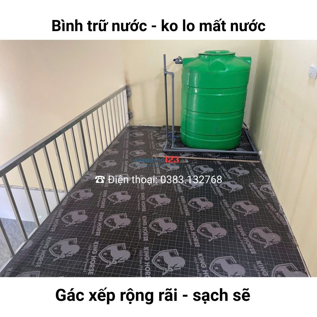 Phòng trọ khép kín vinh nghệ an, diện tích 35 m2 có gác lửng 15m2