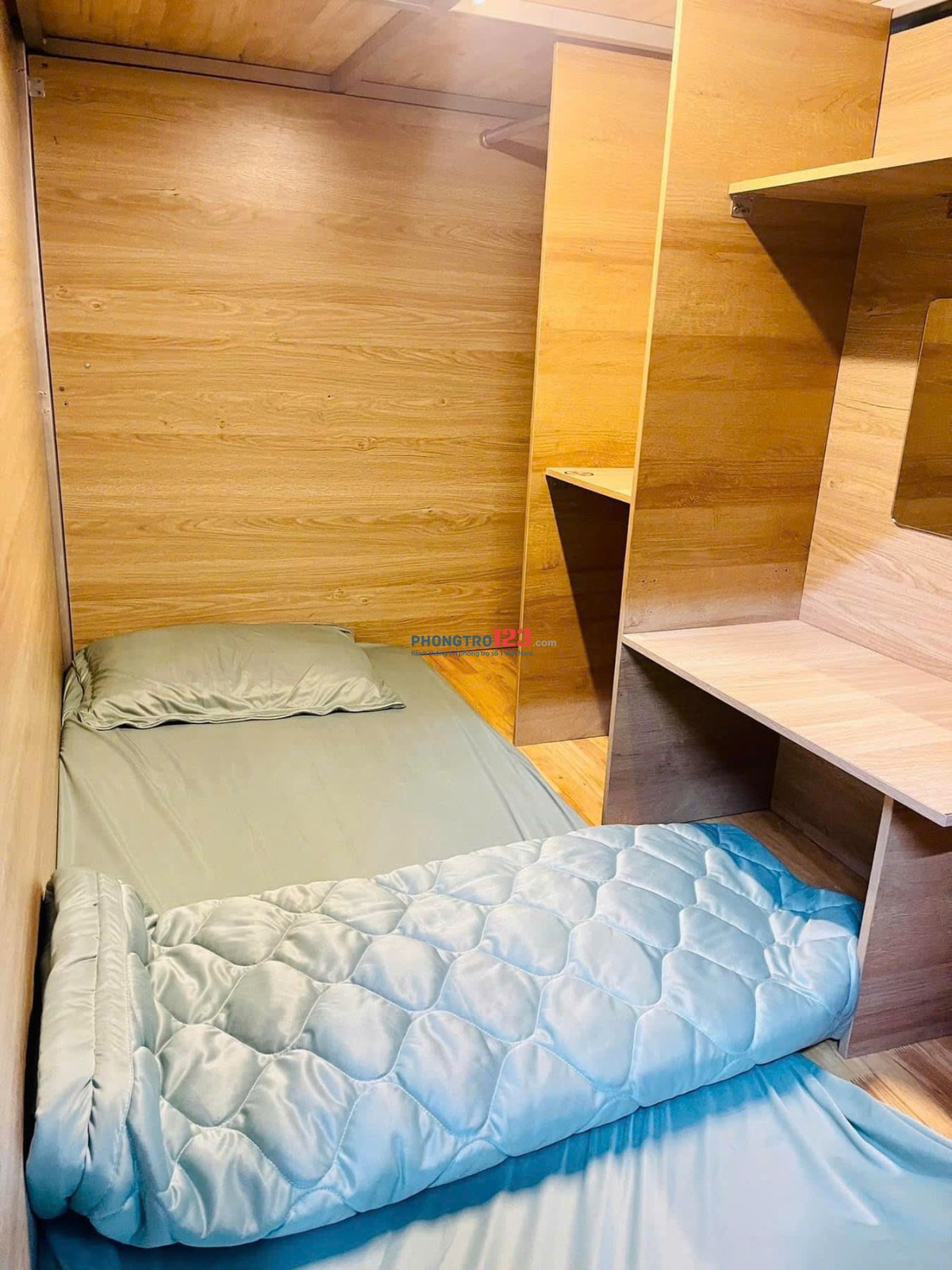 Ở ghép/ sleepbox riêng tư đường Đỗ Xuân Hợp, chỉ 1TR3 trọn gói, phòng máy lạnh, đầy đủ tiện nghi