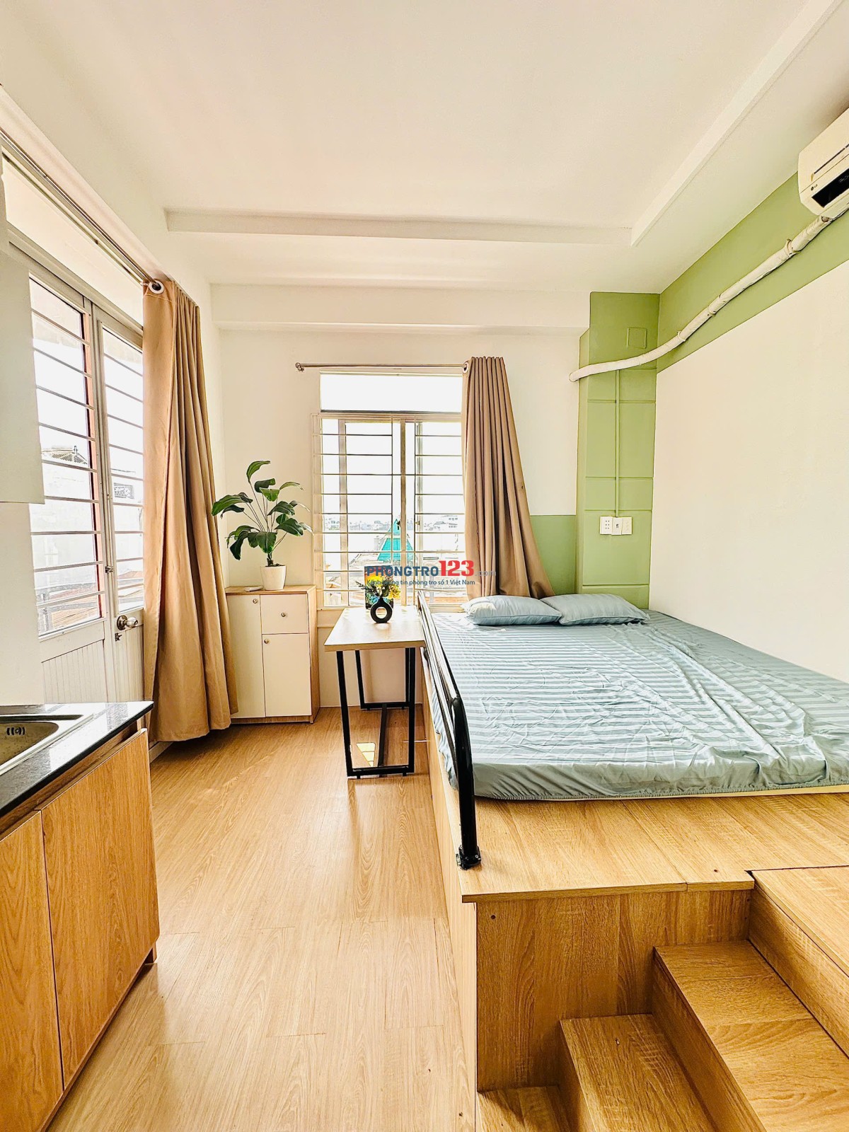 Phòng đẹp bancon đủ nội thất 205 Phạm Văn Chiêu Q. Gò Vấp LH 0389 060 065