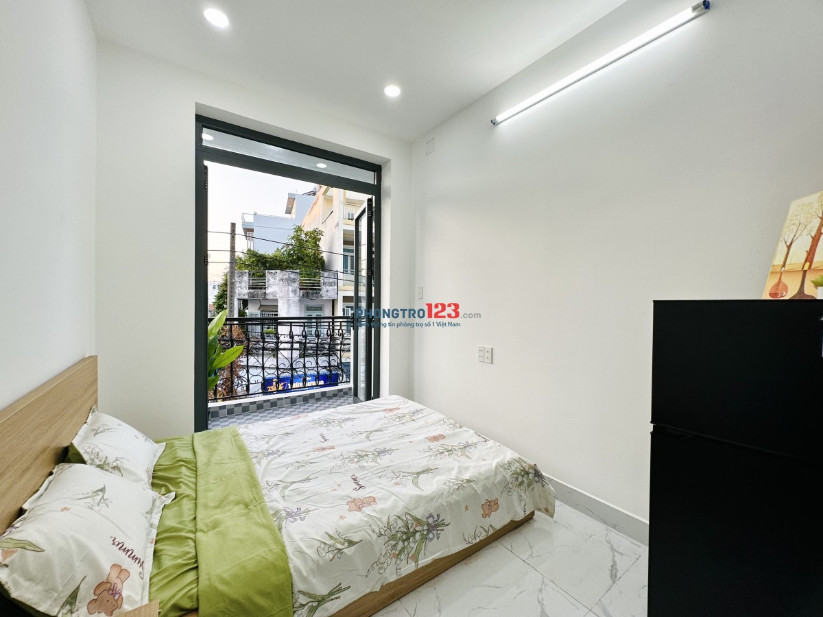 Phòng trọ ban công thoáng, đầy đủ nội thất - gần VLU, chợ Bà Chiểu giáp quận 1, quận 3