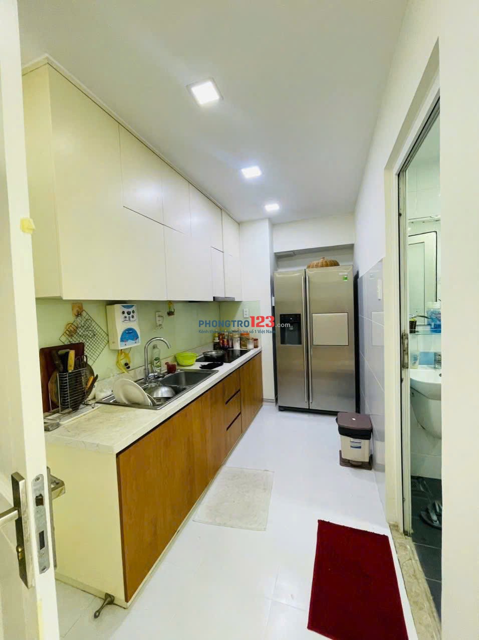 Chung cư Cao Thắng, Q10: 80m2, 2p ngủ, full Nt, giá 11tr/th