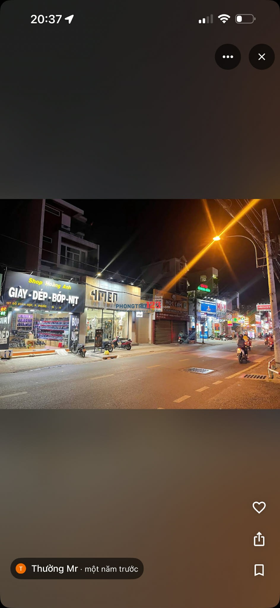 Cho thuê mặt bằng Mặt tiền Đỗ Xuân Hợp 6m * 20m