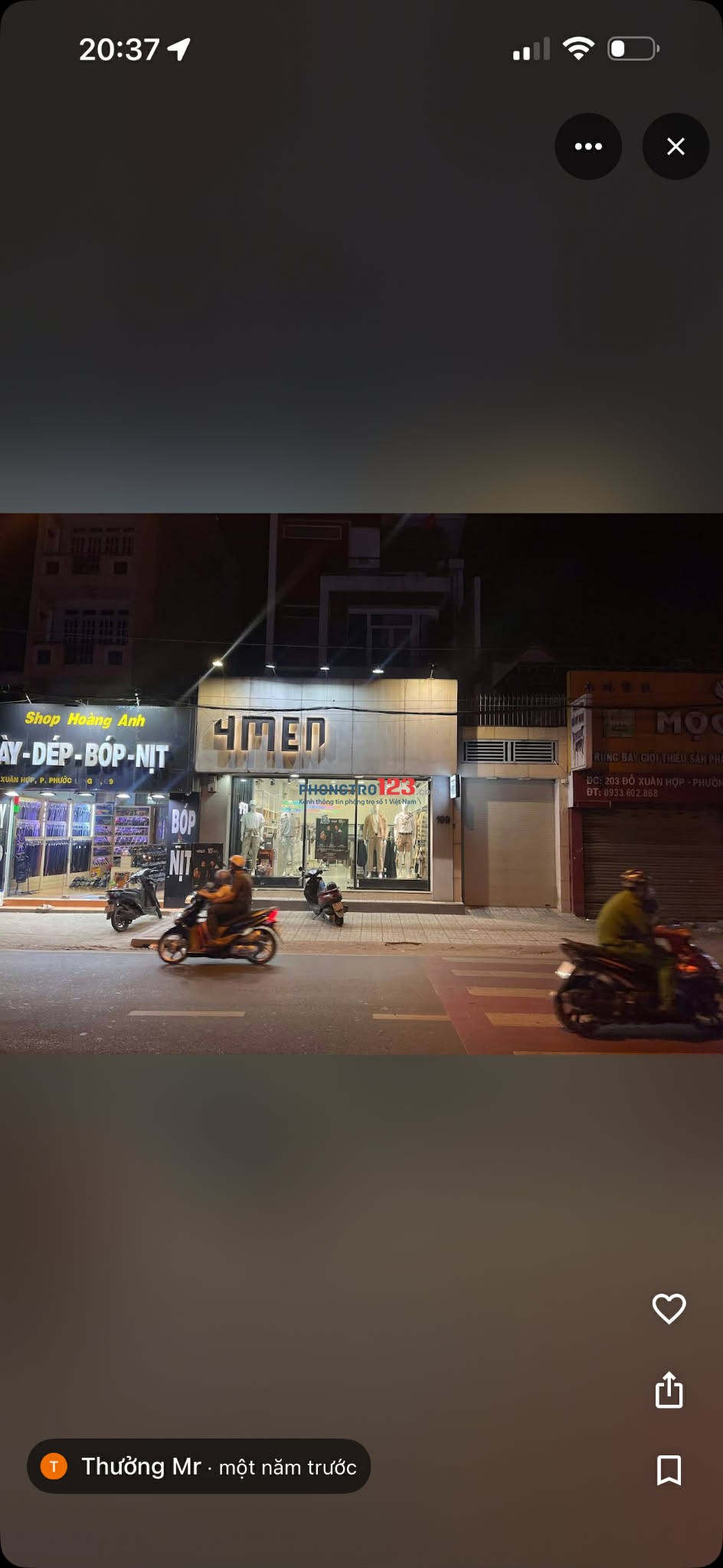 Cho thuê mặt bằng Mặt tiền Đỗ Xuân Hợp 6m * 20m