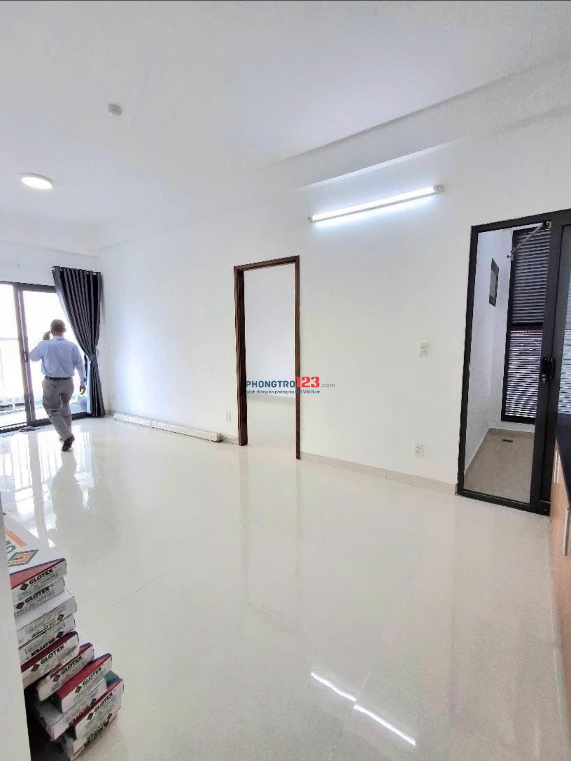 Chung cư Carillon5, Luỹ Bán Bích, TP: 2p ngủ, ban công, Nhà mới, 10tr/th.