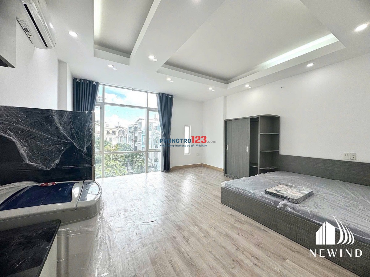 Cho thuê studio cửa sổ Quận 7 Tân Phong full nội thất gần Lotte Mart TDTU RMIT UFM an ninh PCCC