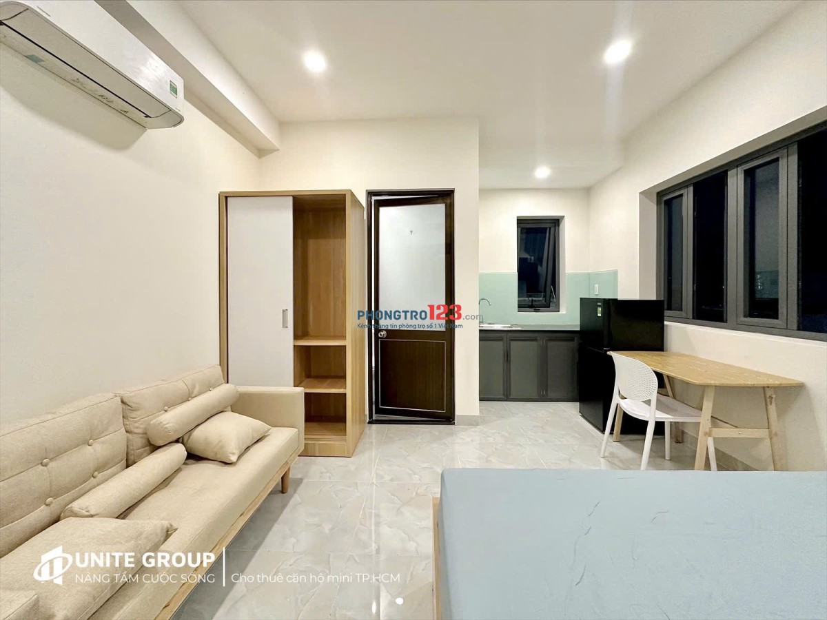 Cho thuê studio cửa sổ Quận 7 Tân Phong full nội thất gần Lotte Mart TDTU RMIT UFM an ninh PCCC