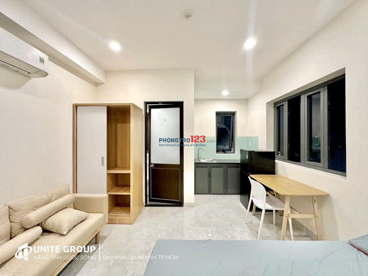 Cho thuê studio cửa sổ Quận 7 Tân Phong full nội thất gần Lotte Mart TDTU RMIT UFM an ninh PCCC