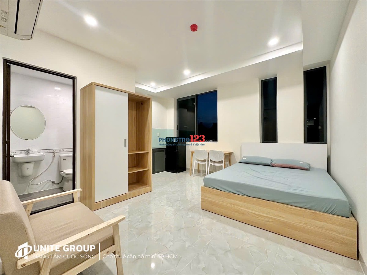 Cho thuê studio cửa sổ Quận 7 Tân Phong full nội thất gần Lotte Mart TDTU RMIT UFM an ninh PCCC