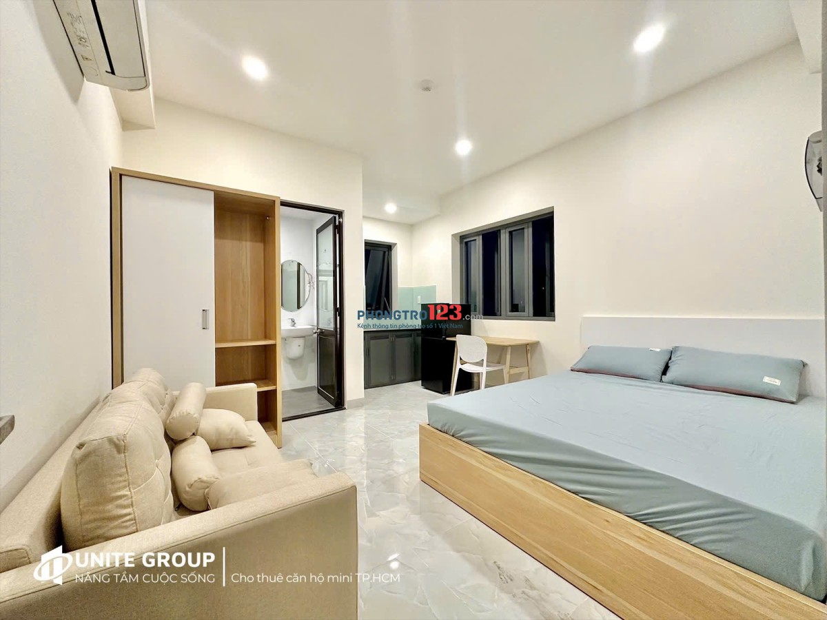 Cho thuê studio cửa sổ Quận 7 Tân Phong full nội thất gần Lotte Mart TDTU RMIT UFM an ninh PCCC