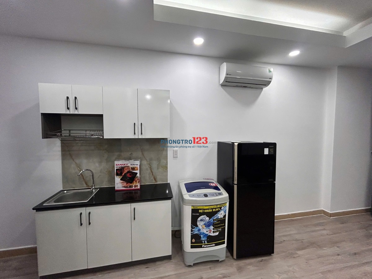 Cho thuê studio cửa sổ Quận 7 Tân Phong full nội thất gần Lotte Mart TDTU RMIT UFM an ninh PCCC