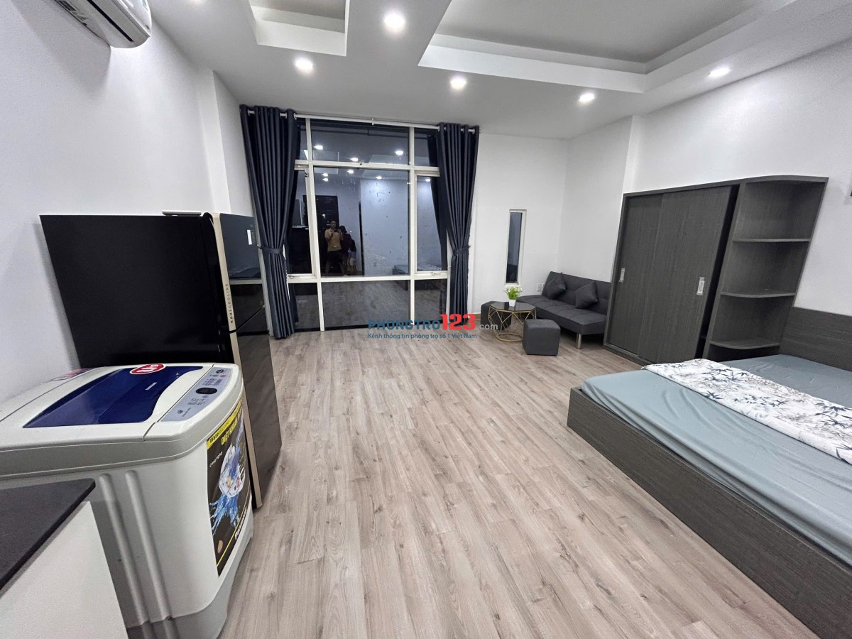 Cho thuê studio cửa sổ Quận 7 Tân Phong full nội thất gần Lotte Mart TDTU RMIT UFM an ninh PCCC