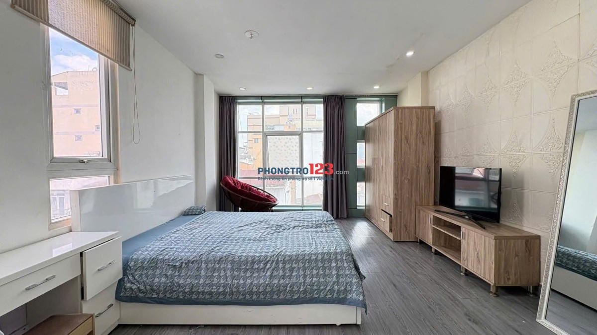 Căn hộ cửa sổ rộng Đoàn Như Hài Q4 full nthất 1 pn gần cầu khánh hội,ĐH NTT,thuận tiện qua q1,q4