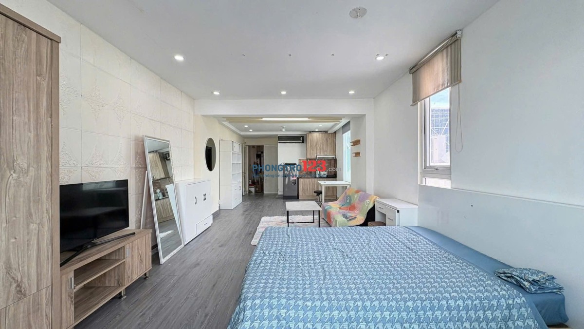 Căn hộ cửa sổ rộng Đoàn Như Hài Q4 full nthất 1 pn gần cầu khánh hội,ĐH NTT,thuận tiện qua q1,q4