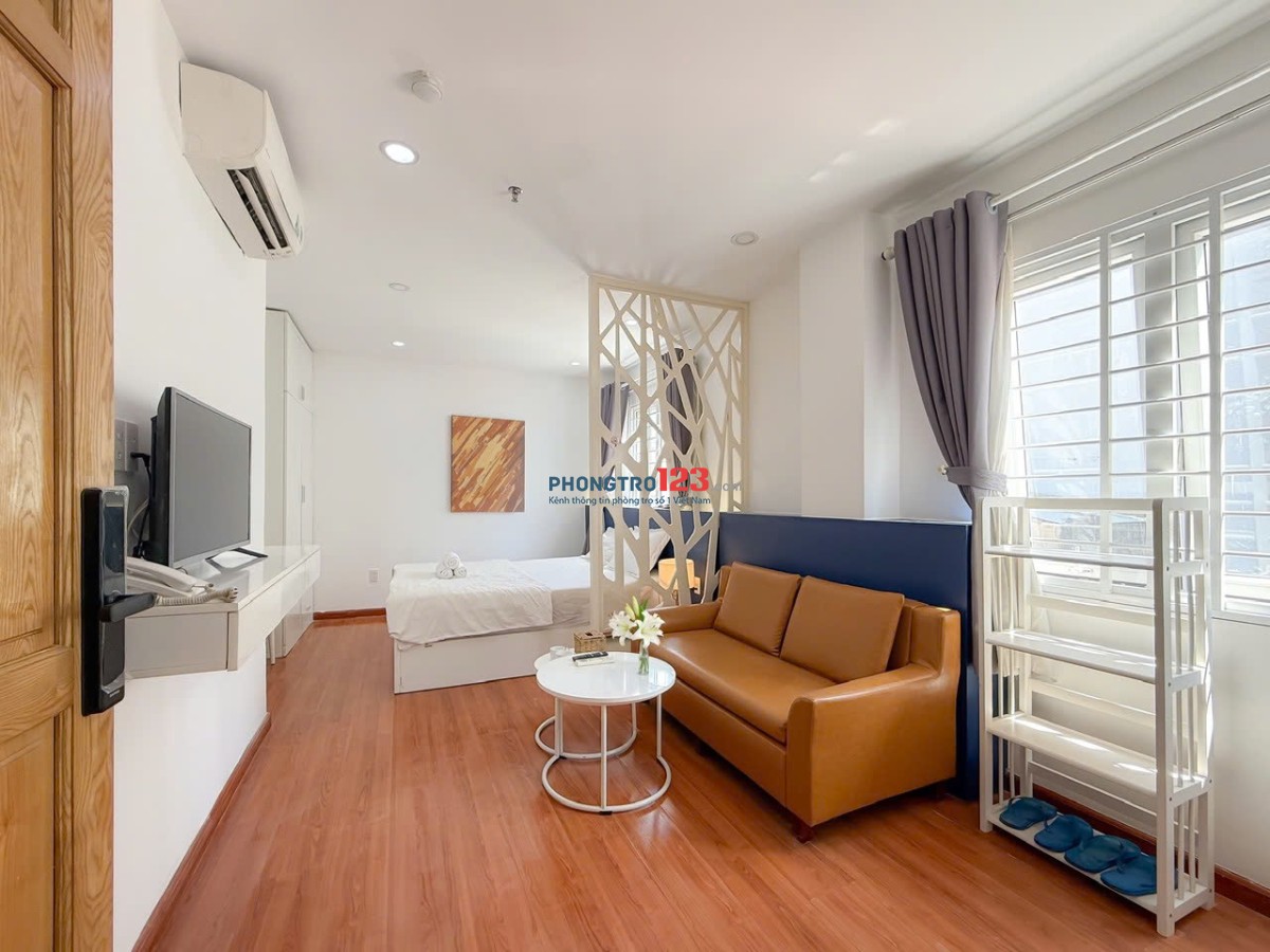 Căn hộ cửa sổ rộng Đoàn Như Hài Q4 full nthất 1 pn gần cầu khánh hội,ĐH NTT,thuận tiện qua q1,q4