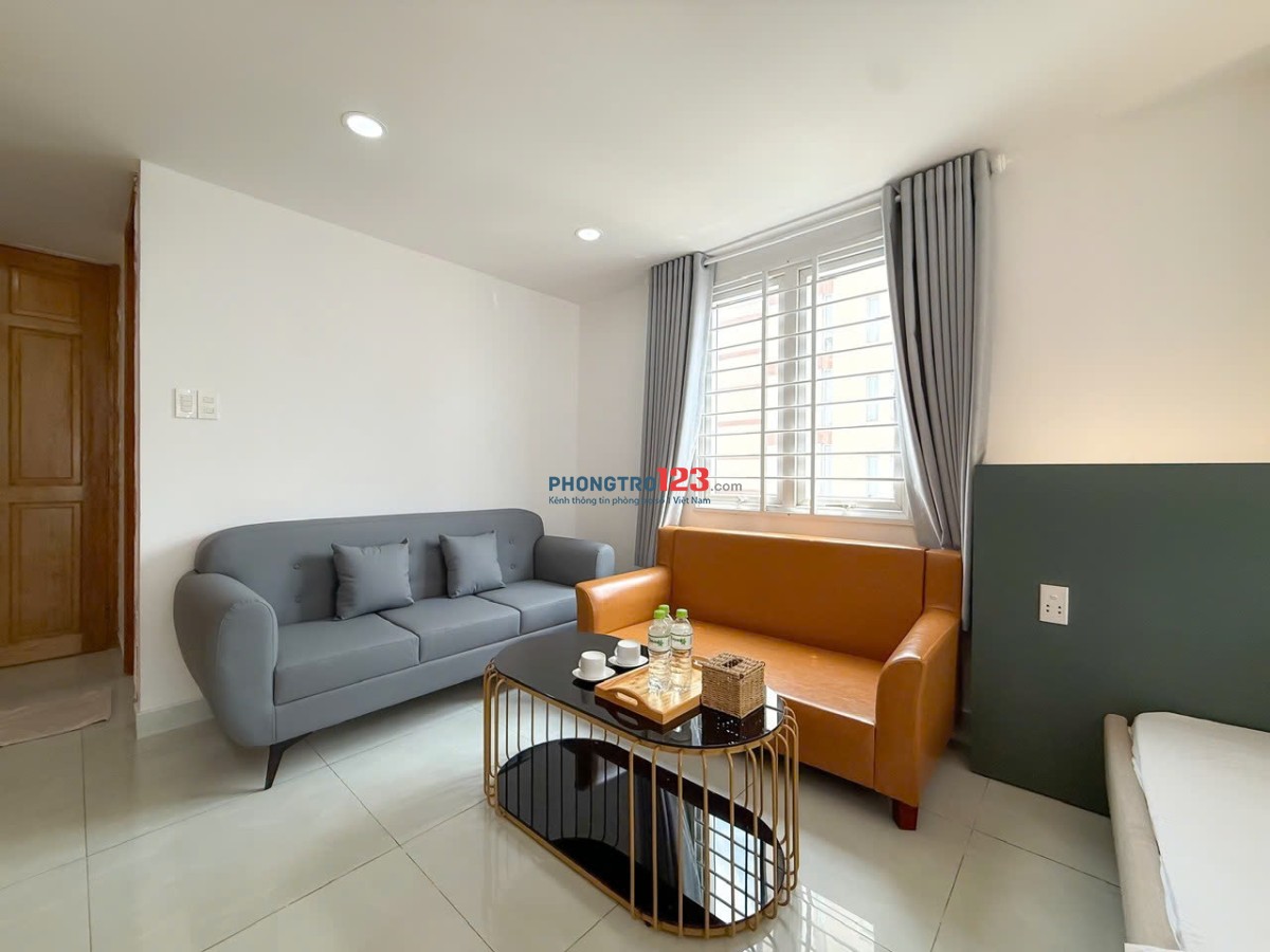 Căn hộ cửa sổ rộng Đoàn Như Hài Q4 full nthất 1 pn gần cầu khánh hội,ĐH NTT,thuận tiện qua q1,q4