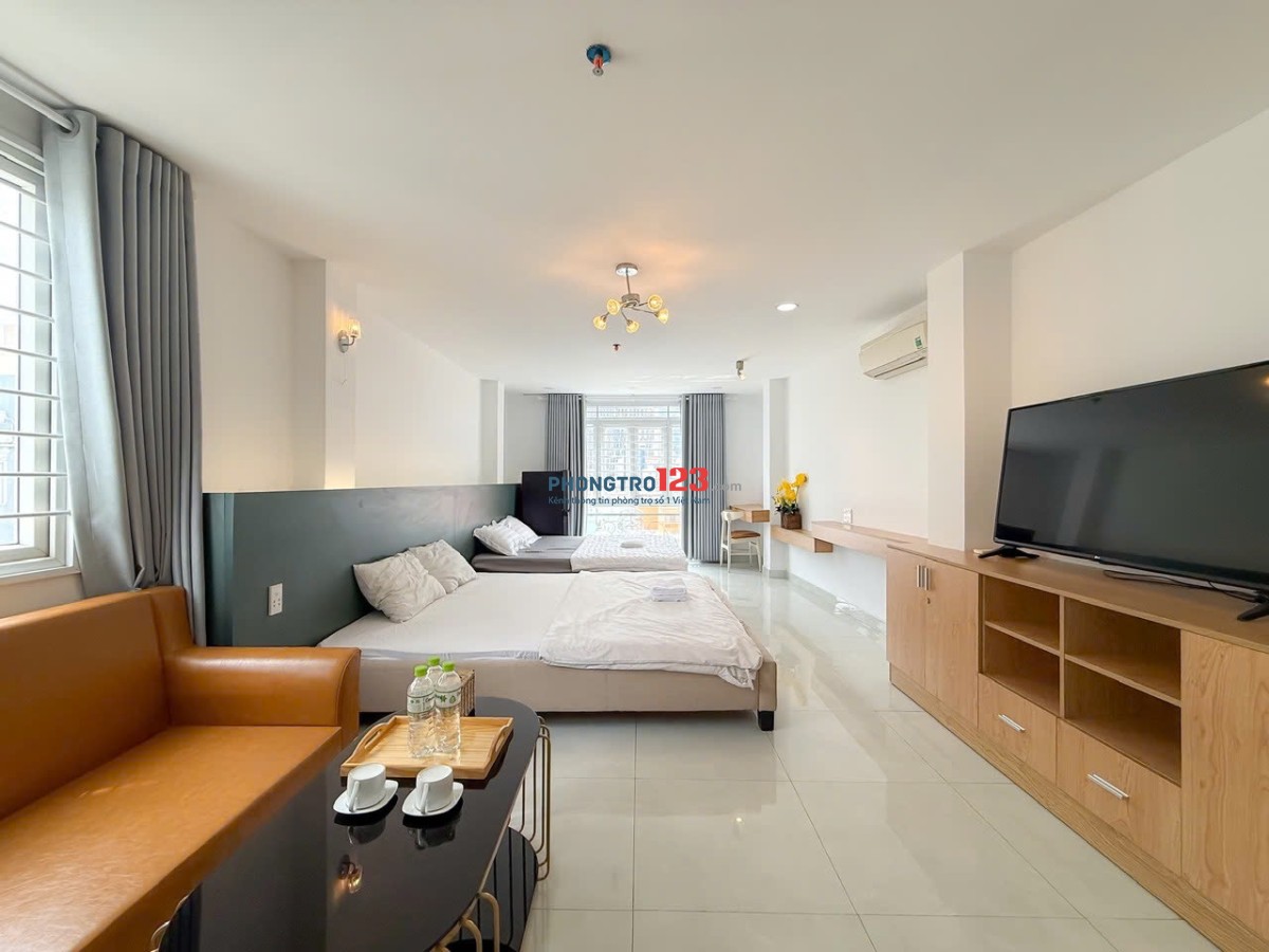 Căn hộ cửa sổ rộng Đoàn Như Hài Q4 full nthất 1 pn gần cầu khánh hội,ĐH NTT,thuận tiện qua q1,q4