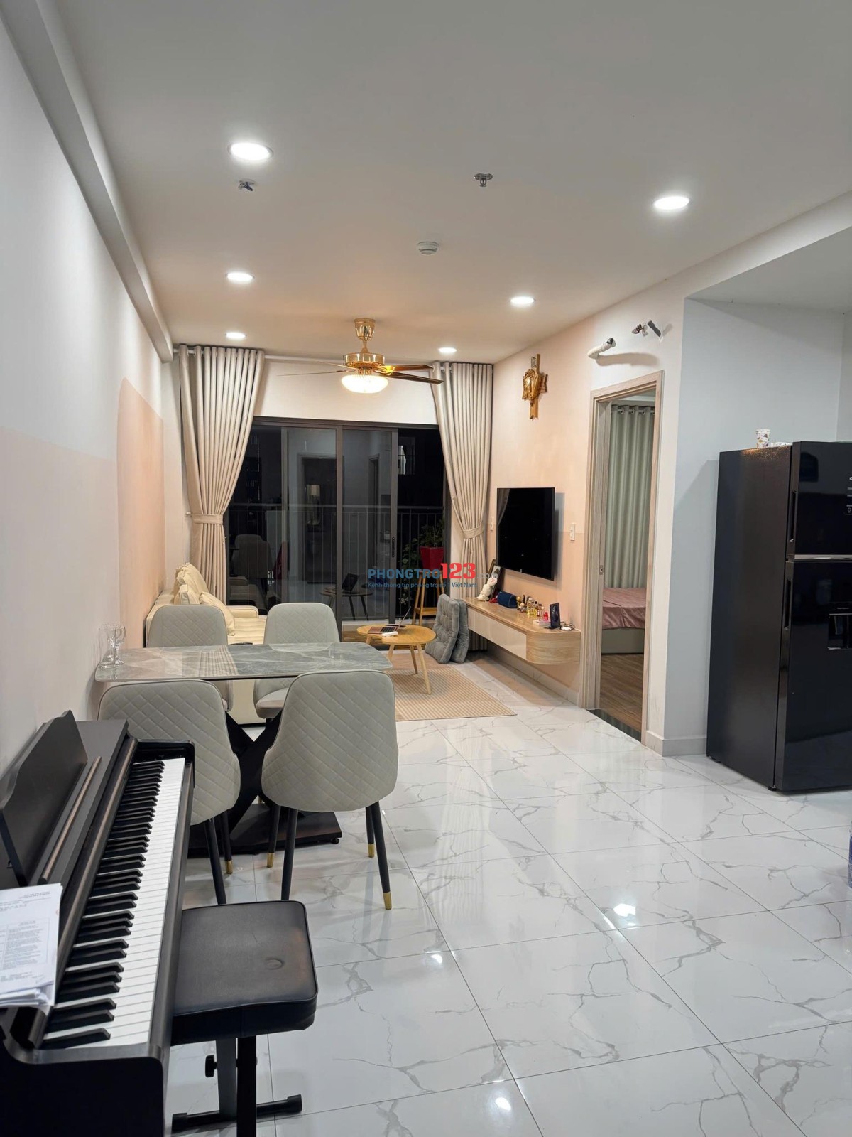 Chung Cư Res Green Tower - Thoại Ngọc Hầu căn 2p, nội thất 12tr/th