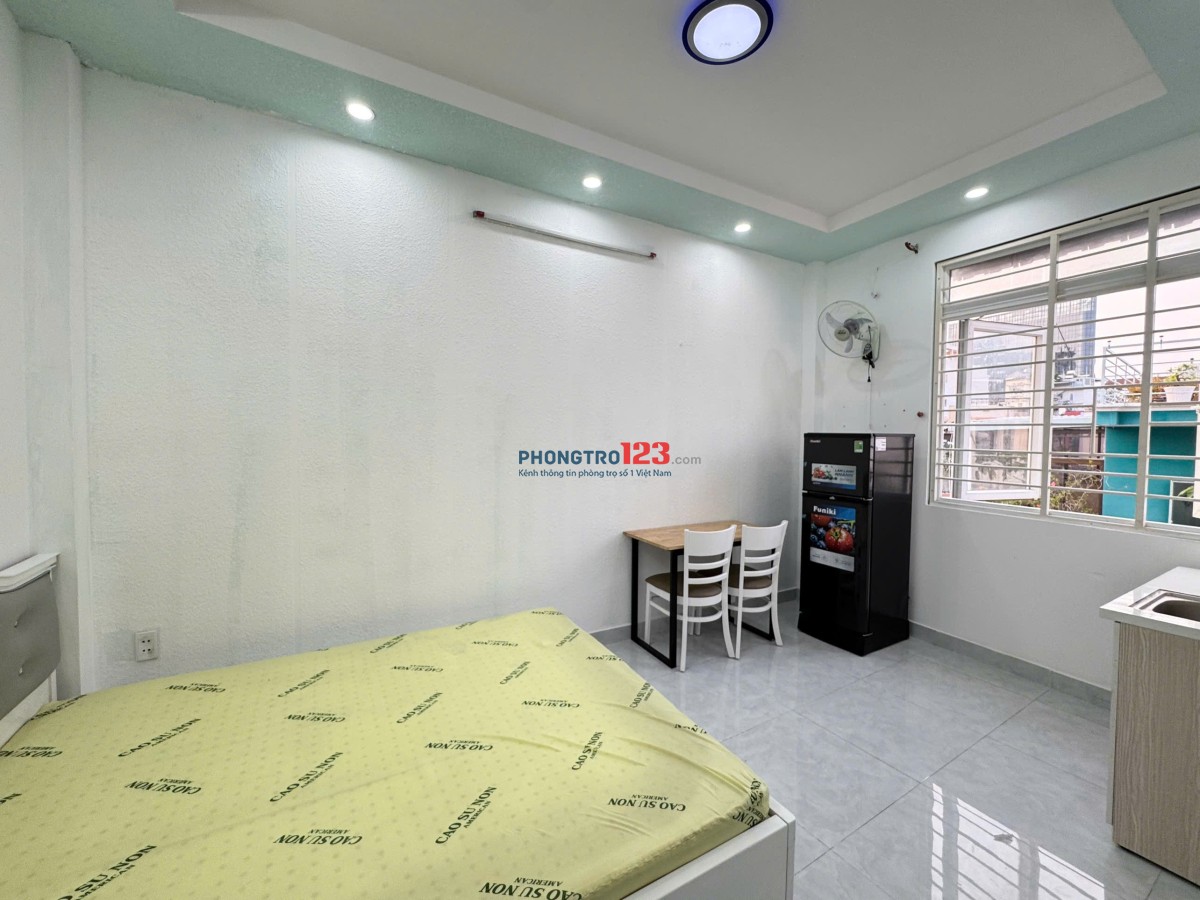 Cho Thuê Phòng Cửa sổ thoáng, Full nội thất ngay khu Vạn Kiếp, Bình Thạnh giáp quận 1 giá rẻ