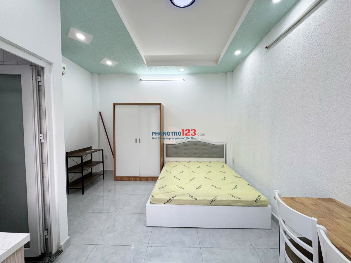 Cho Thuê Phòng Cửa sổ thoáng, Full nội thất ngay khu Vạn Kiếp, Bình Thạnh giáp quận 1 giá rẻ